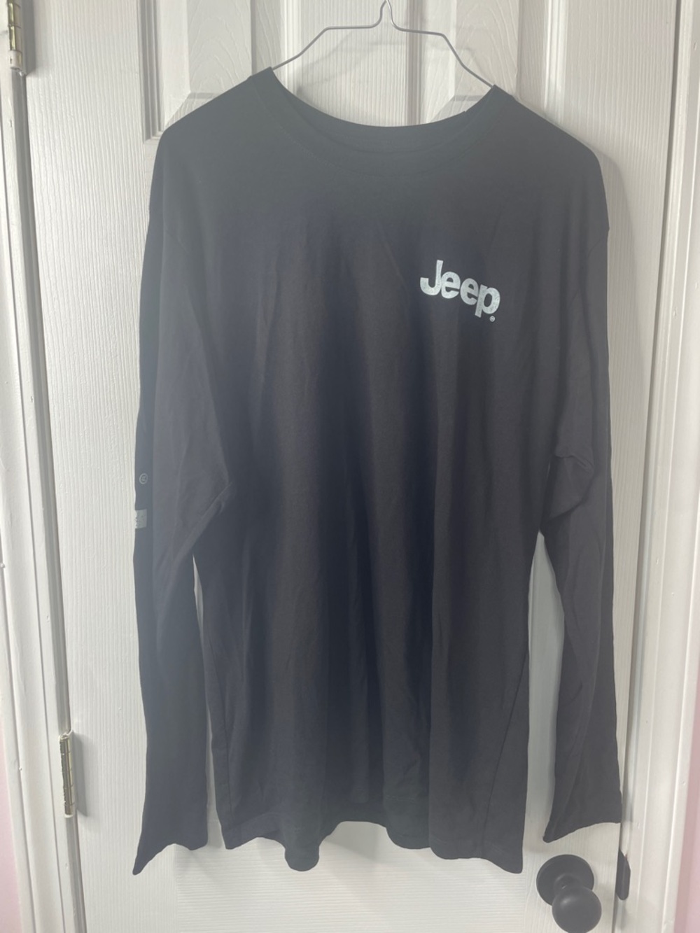 Jeep Black Long Sleeve Tee with White Logo